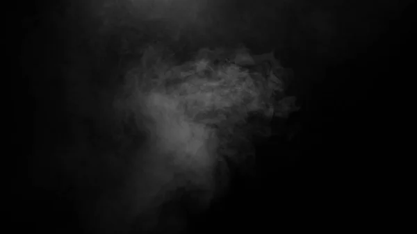Текстура Дыма Тумана Черном Фоне — стоковое фото