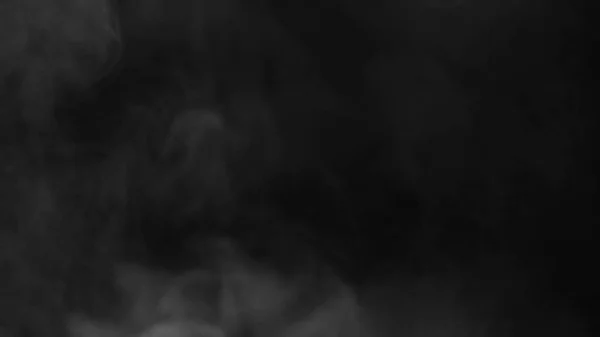 Füst Köd Fekete Háttér Textúra — Stock Fotó