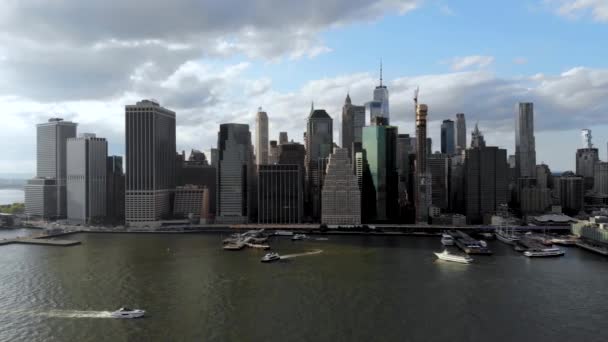 Superbe Vue Aérienne Manhattan Skyline New York États Unis Skyline — Video