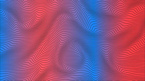 Coloridas Líneas Geométricas Curvadas Ondean Textura Del Patrón Sobre Fondo — Foto de Stock