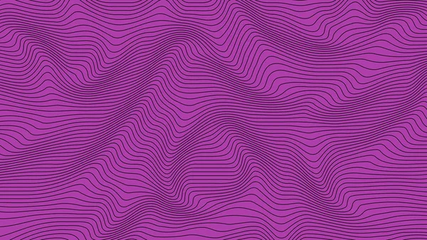 カラフルな幾何学的な曲線では カラフルな背景パターン テクスチャを波します 波ストライプ状背景 歪んだ形で抽象的な背景は オップ アート パターン動きの錯覚 — ストック写真