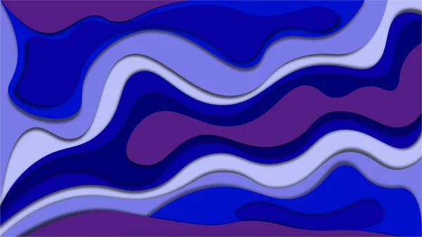 Fondo Colorido Azul Con Líneas Abstractas Ilustración Colorida Estilo Abstracto — Foto de Stock