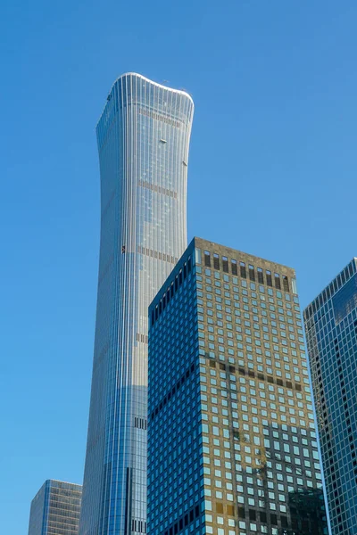 Citic Tower Супервысокий Небоскреб Расположенный Центральном Деловом Районе Пекина Знаю — стоковое фото
