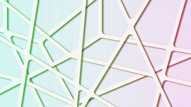 Bağlantı çizgileri ile renkli gradyan arka moleküler poligonal plan. Bilimsel illüstrasyon genetik mühendisliği kavramı. DNA, molekül veya atom. Bilimler veya tıbbi geçmişi.