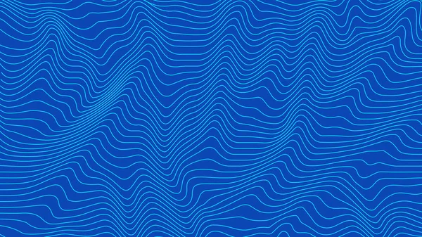 Linee Geometriche Curve Blu Trama Modello Onda Sfondo Colorato Sfondo — Foto Stock