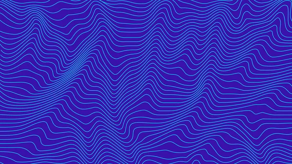 Blue Curvy Geometric Lines Wave Pattern Texture Colorful Background Wave — Stock Photo, Image