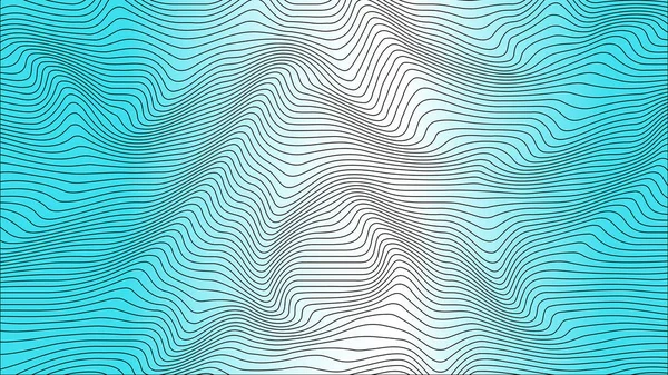 Blue Colorful Curvy Geometric Lines Wave Pattern Texture Colorful Background — Stock Photo, Image