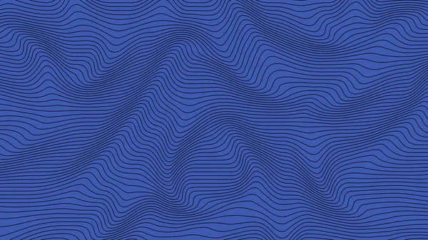 Bleu Courbé Coloré Lignes Géométriques Ondulent Texture Motif Sur Fond — Photo