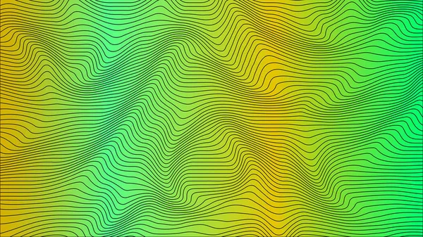 Colorful Curvy Geometric Lines Wave Pattern Texture Colorful Background Wave — Stock Photo, Image