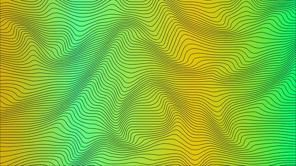 Lignes Géométriques Courbes Colorées Ondulent Texture Motif Sur Fond Coloré — Photo