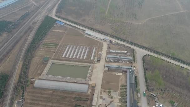 Petite Zone Rurale Pauvre Extérieur Pékin Entourée Terres Agricoles Petites — Video