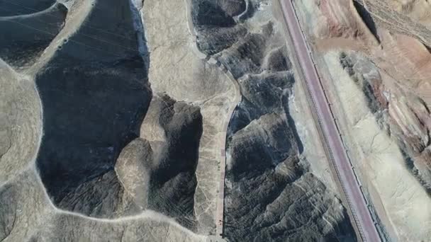 Montañas Coloridas Montañas Del Arco Iris Vista Aérea Geoparque Nacional — Vídeo de stock