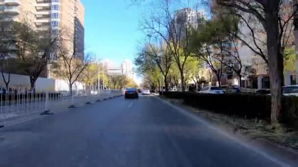 Pov 자동차도로에 베이징 중국입니다 2018 — 비디오