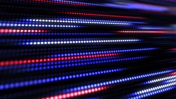 Красный Синий Белый Абстрактные Технологии Фона Анимацией Замедленного Движения Мало — стоковое видео