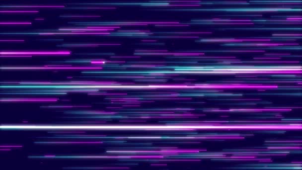 Azul Rosa Roxo Linhas Radiais Abstratas Fundo Geométrico Fluxo Dados — Vídeo de Stock