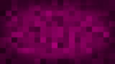 Hareketli arka plan renkli piksel yanıp sönen pembe ve geçiş. Animasyon arka plan mozaik karolar parlayan. Parlatıcı ışık ile teknolojik kareler hareket. Pembe kareler arka plan