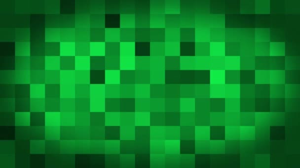 Movimento Verde Astratto Sfondo Pixel Colorati Lampeggiante Interruttore Animazione Sfondo — Video Stock