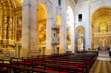 Katedral Basilica of Salvador içinde (Catedral Baslica de Salvador) Salvadore, Bahia, Brezilya eski şehir merkezinde. Portekiz sömürge altın Barok iç tarzı.