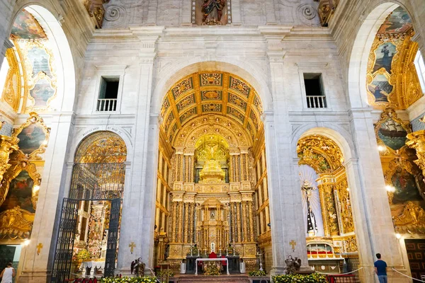 Dentro Catedral Basílica Salvador Centro Ciudad Vieja Salvadore Bahía Brasil — Foto de Stock