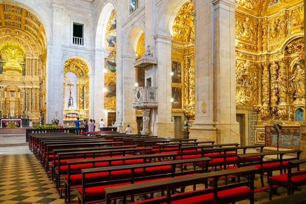 Katedral Basilica of Salvador içinde (Catedral Baslica de Salvador) Salvadore, Bahia, Brezilya eski şehir merkezinde. Portekiz sömürge altın Barok iç tarzı.