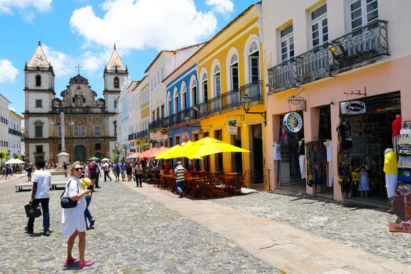 Cruzeiro Sao Francisco Anchieta Колониальный Христианский Крест Церковь Сан Франциско — стоковое фото