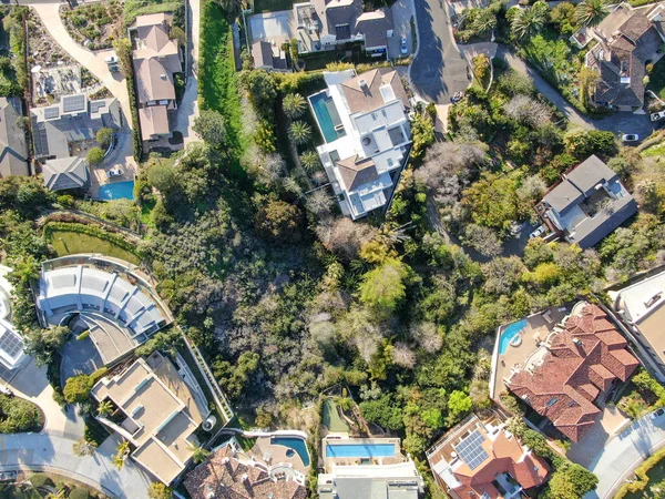 Aerial View Jolla Little Coastline City Nice Beautiful Wealthy Villas — Stock Photo, Image