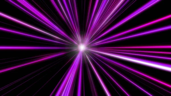 Вхід Фіолетовий Простір Абстрактний Фон Швидкими Літаючими Світловими Потоками Швидкісна — стокове фото