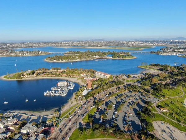 Aerial View Mission Bay Beaches San Diego California Usa Community — Stock Photo, Image