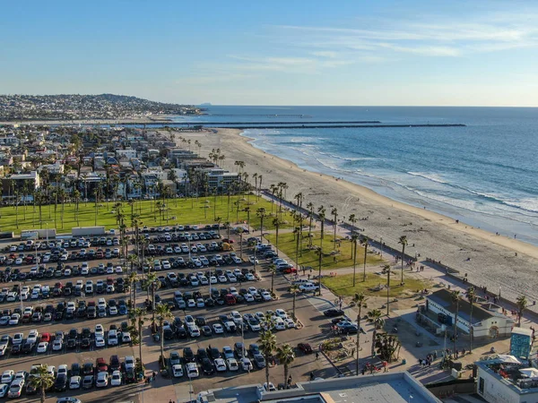 Vista Aérea Mission Bay Beaches San Diego Califórnia Eua Comunidade — Fotografia de Stock