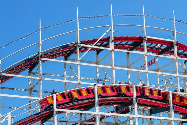 Ikonický Obří Naběračka Horská Dráha Belmont Park Zábavní Park Postavený — Stock fotografie