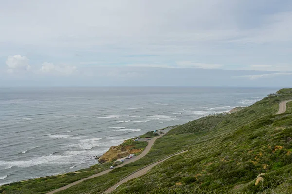 Kilátás Óceánra Tetején Hegyi Point Loma Félsziget Szája San Diego — Stock Fotó