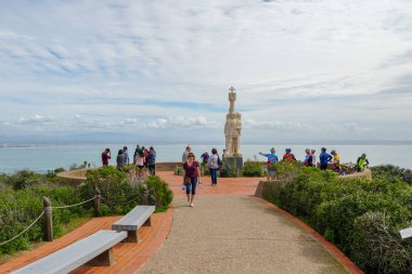 Cabrillo Ulusal Anıtı, San Diego, Kaliforniya, ABD noktası Loma Yarımadası'nın uç. Juan Rodrguez Cabrillo'San Diego Körfezi'ndeki açılış 1542 üzerinde Eylül 28, anısına.