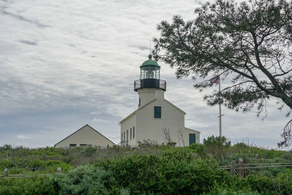 Original Point Loma Lighthouse Historic Lighthouse Located Point Loma Peninsula — Stock Photo, Image