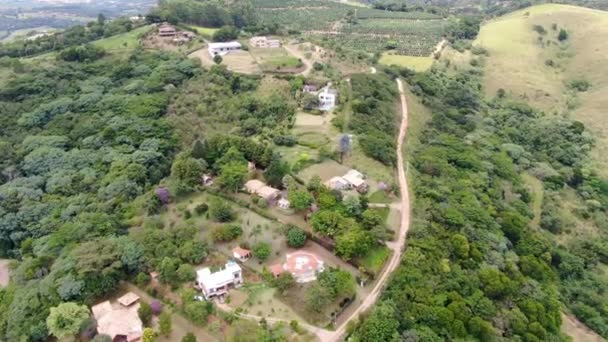 Orman Göl Lüks Zengin Villa Ile Çevrili Tropikal Ülkede Yeşil — Stok video