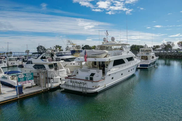 Lodě Kotvících Embarcadero Marina Park North San Diego Loď Jachty — Stock fotografie