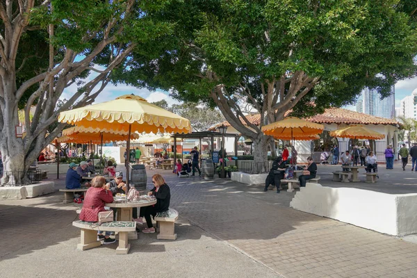 Seaport Village Waterfront Shopping Dining Complex Adjacent San Diego Bay — Stock Photo, Image