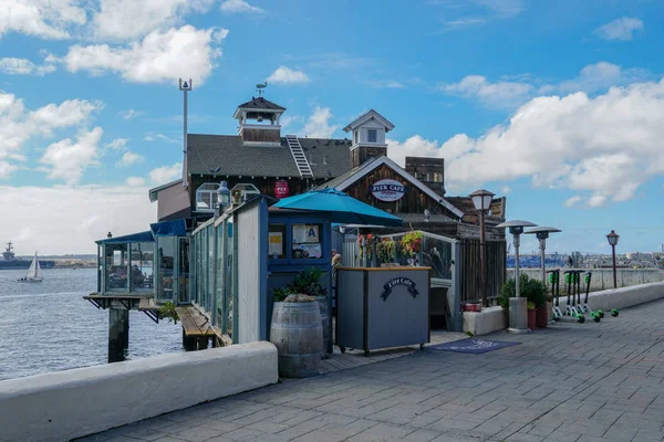 Seaport Village San Diego Şehir Merkezindeki San Diego Körfezi Bitişik — Stok fotoğraf