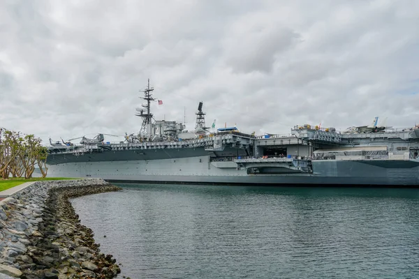 Uss Midway Museum Historisch Maritiem Vliegdekschip Museum Het Centrum Van — Stockfoto