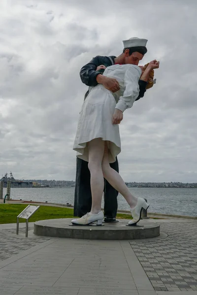 Bacio Statua Marinaio Porto San Diego Conosciuto Anche Come Resa — Foto Stock