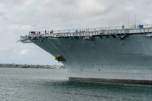 Uss Midway Museum Historical Naval Aircraft Carrier Museum Downtown San — Stock Photo, Image