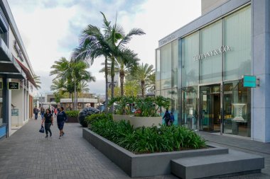 University Town Centre 'da UTC Westfield Alışveriş Merkezi. Upmarket zincir perakendeciler, bir film Tiyatrosu, restoranlar ile açık alışveriş merkezi. . La Jolla, San Diego, Kaliforniya, ABD. 03/22/2019