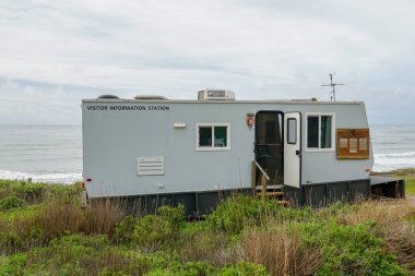 National Park hizmet bilgi karavan Point Loma gelgit havuzlarında Park Rangers. San Diego, Kaliforniya. Abd