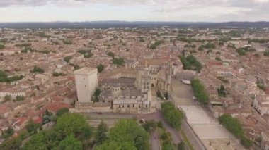 Avignon havadan görünümü, Papasarayı, Provence, Güney Fransa