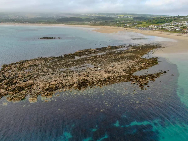 Michael Mount Bay Cornwall Inglaterra Reino Unido Bahía Con Playa —  Fotos de Stock