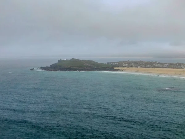 Michael Mount Bay Cornwall Inglaterra Reino Unido Bahía Con Playa —  Fotos de Stock