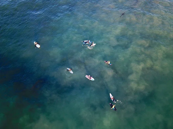 Légifotó Surfer Élvezi Hullám Laguna Hills Beach Orange County Kalifornia — Stock Fotó