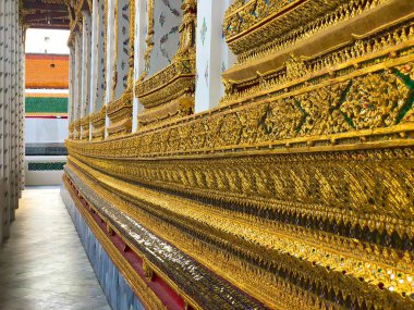 Wat Arun Ratchawararam'daki Tapınak Köşkü, Şafak Tapınağı. Bangkok Yai bölgesinde Budist tapınağı, Tayland, 