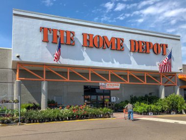 Oceanside, Kaliforniya, ABD 'deki Home Depot Mağazası. Home Depot ABD 'de en büyük ev geliştirme perakendeci ve inşaat hizmeti