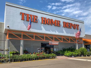 Oceanside, Kaliforniya, ABD 'deki Home Depot Mağazası. Home Depot ABD 'de en büyük ev geliştirme perakendeci ve inşaat hizmeti
