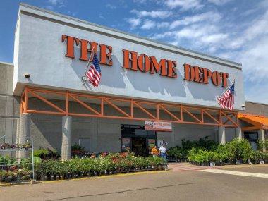 Oceanside, Kaliforniya, ABD 'deki Home Depot Mağazası. Home Depot ABD 'de en büyük ev geliştirme perakendeci ve inşaat hizmeti